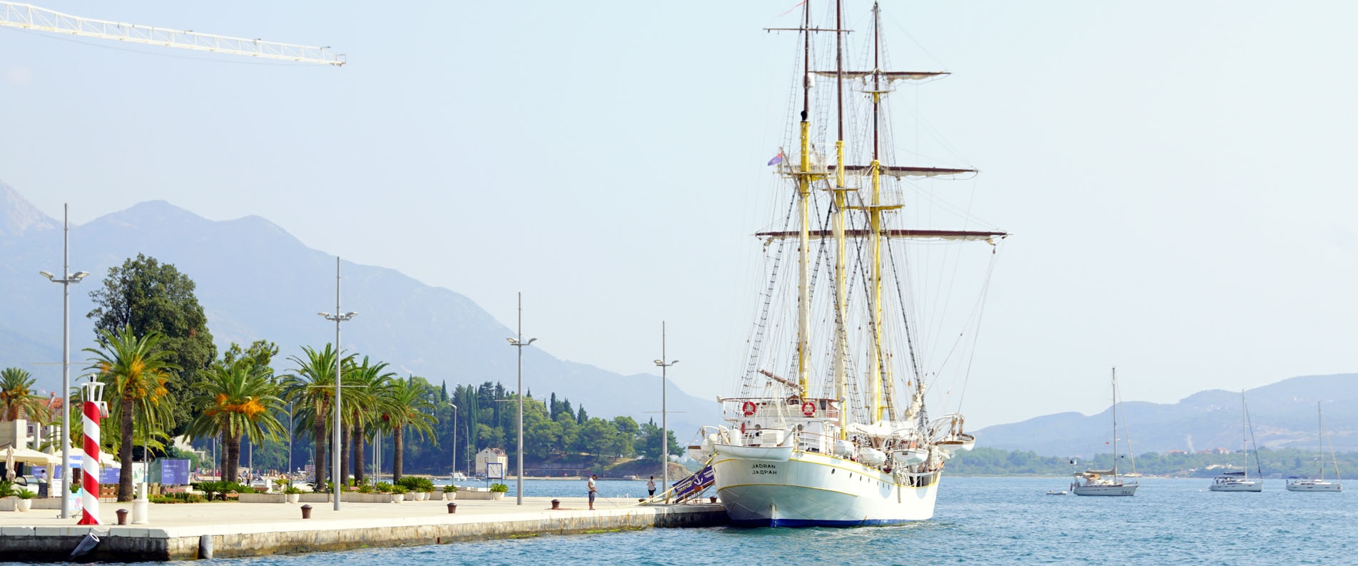 Sailing ship &quot;Jadran&quot; in Tivat