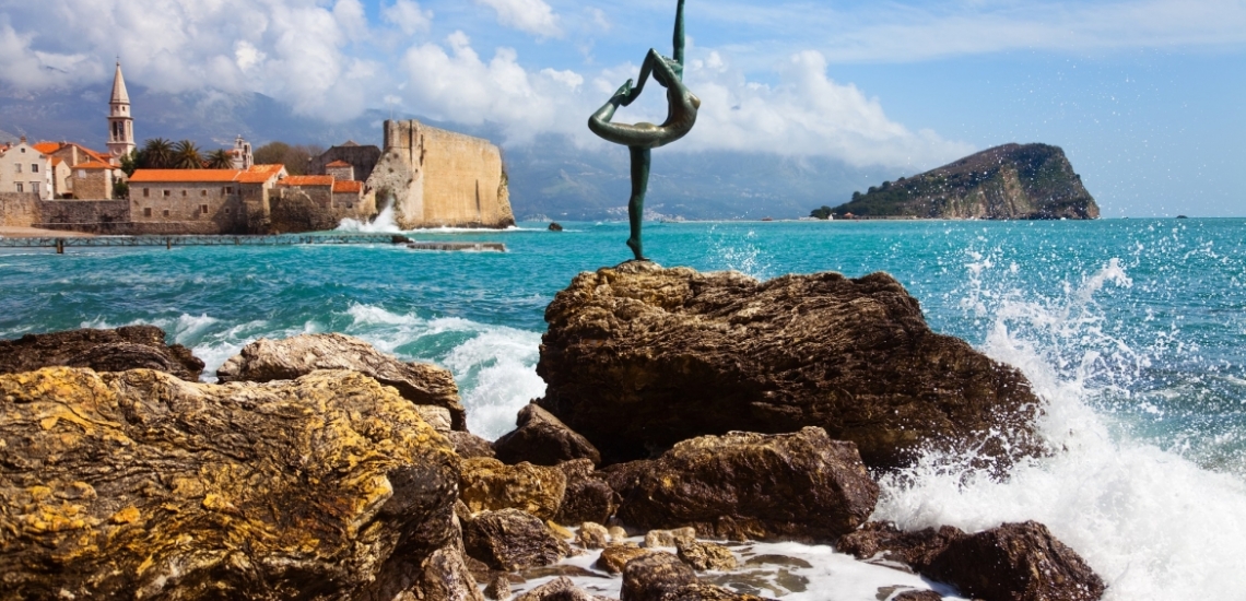 Ballet Dancer Statue in Budva