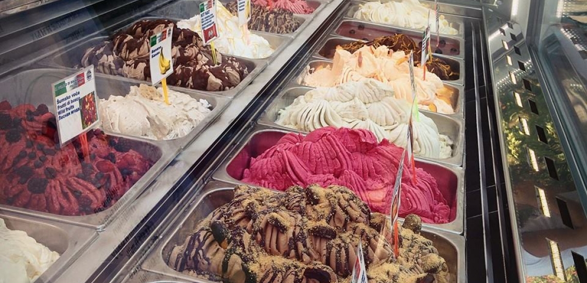 Ice cream cafe Il Gelato di Salvatore in Kotor