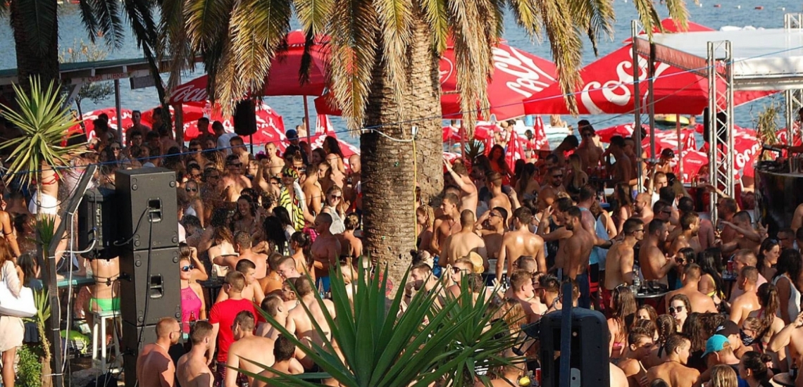 Plaža Milašinović, Milašinović beach of the People&#039;s night club in Herceg Novi