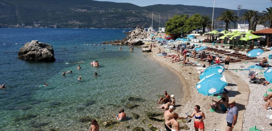 Plaža &quot;Žalo&quot;, Zalo beach in the Skver district in Herceg Novi