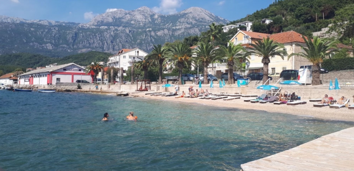 Plaža Zelenika (Zmijice), beach Zelenika (Zmijice) in Herceg Novi